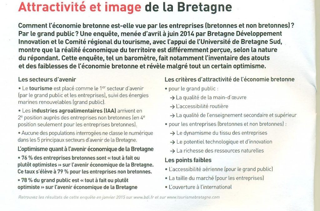 Attractivité et image de la Bretagne