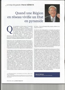 Quand une région en réseau vivifie un Etat en pyramide