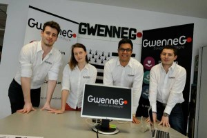 L'équipe de GwenneG compte 4 salariés basés à Rennes.