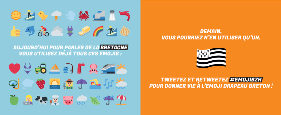 L’emoji drapeau breton en test jusqu’au 9 février !