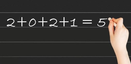 Un vœu : 2+0+2+1 = 5